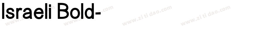 Israeli Bold字体转换